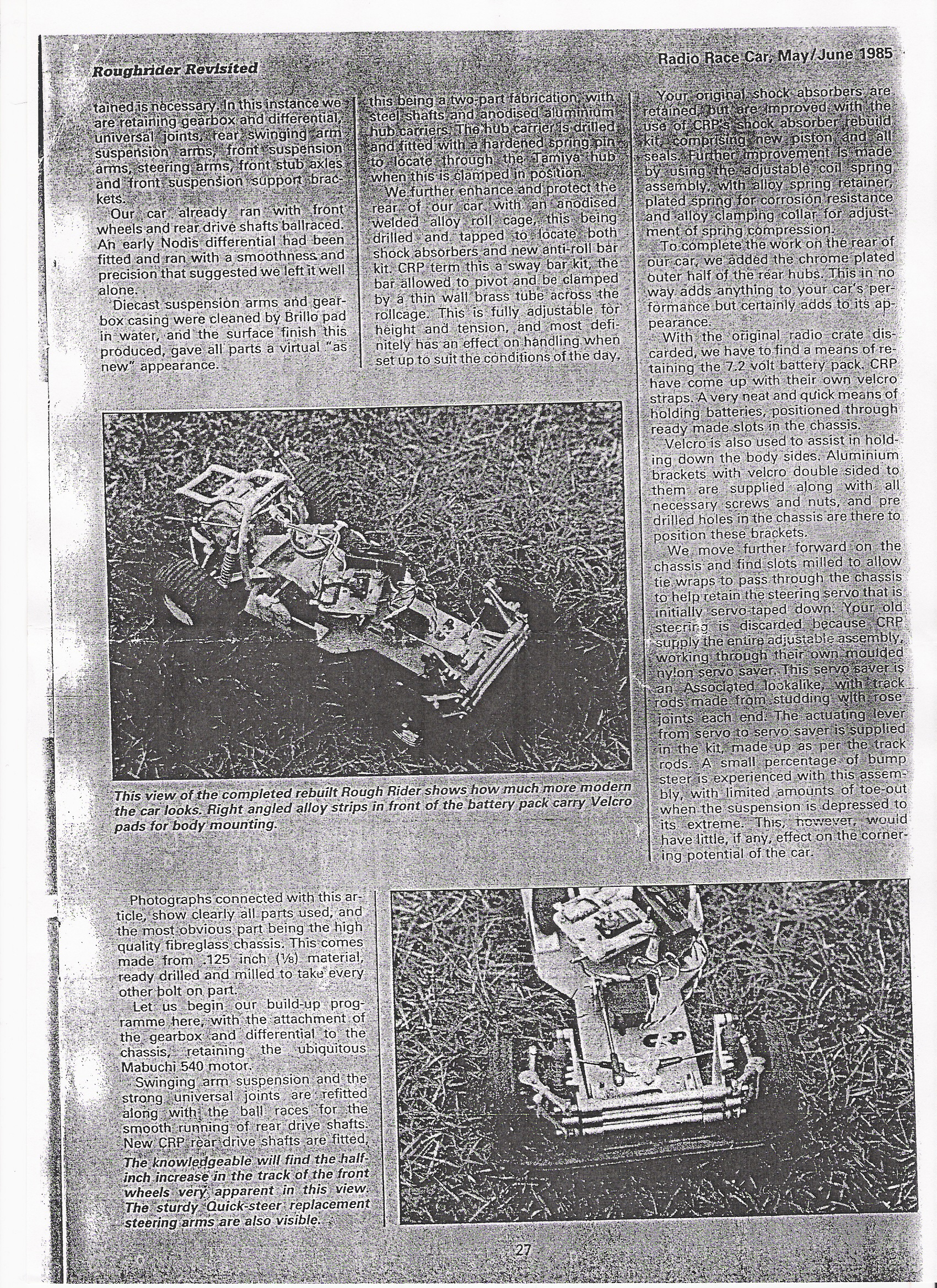 Radio Race Car's May/June 1985 'Rough Rider Revisited' article