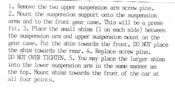 CRP 1650 Instruction Sheet