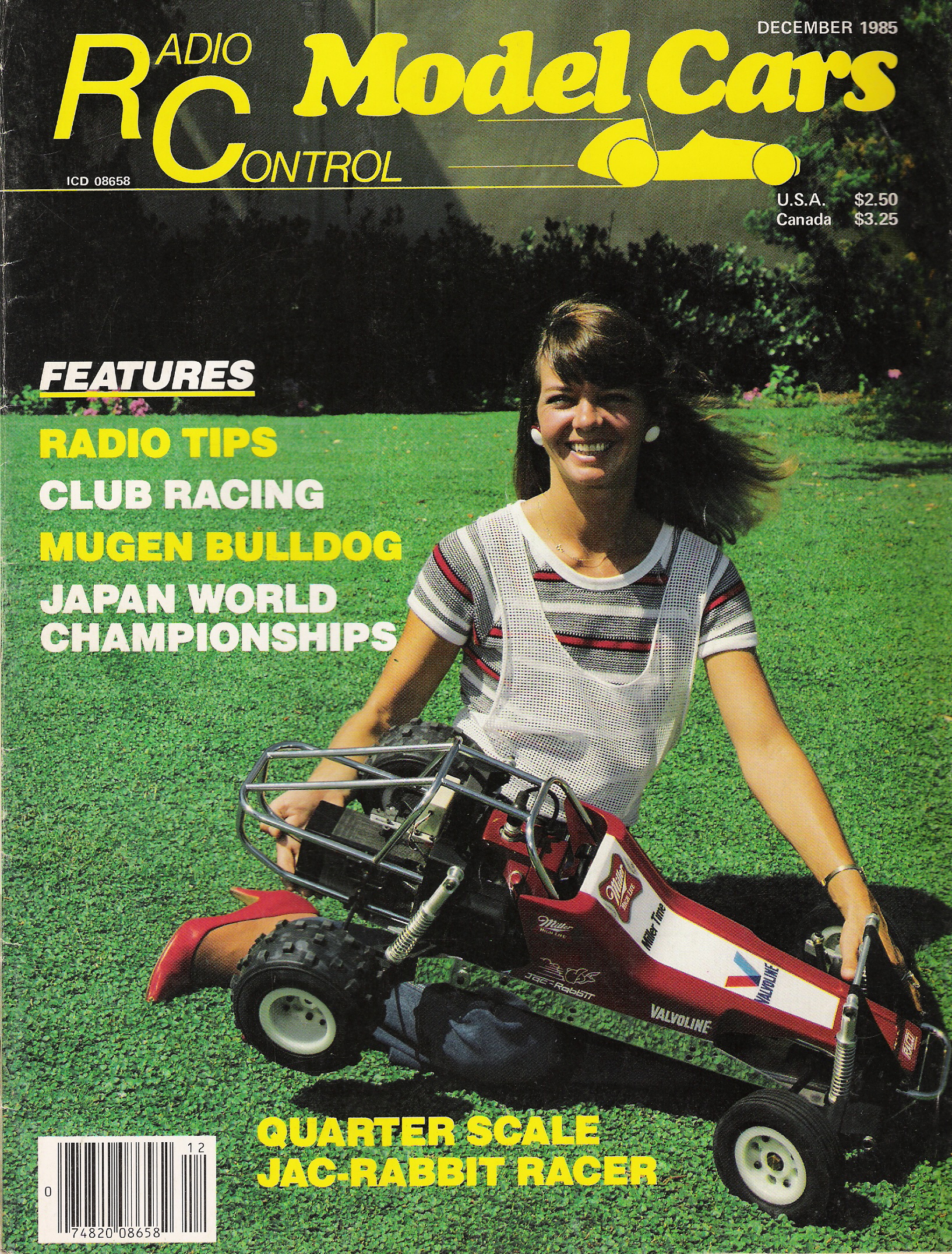 Radio Control Model Cars' December 1985 cover.