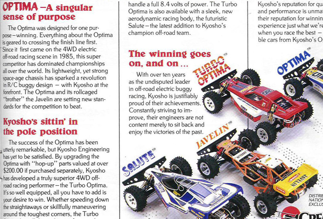 From Radio Control Car Action February 1987, pg 71